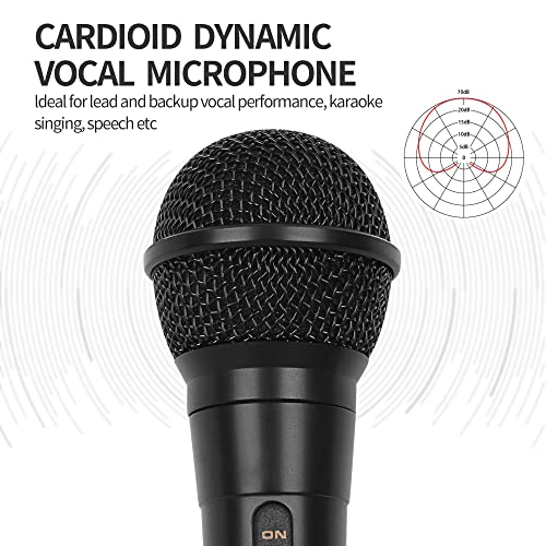 Marengo Handheld Wired Microphone, Cardioid Dynamic Vocal Mic - Image 2
