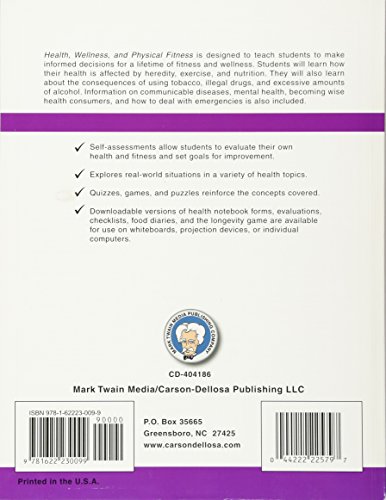 Mark Twain Health, Wellness, And Physical Fitness Workbook By Mark Twain Media - Image 2