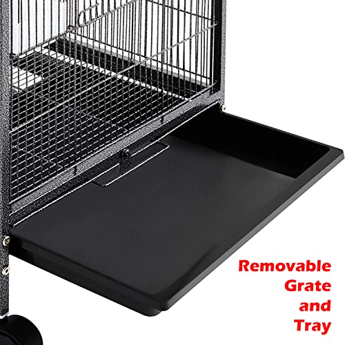 Mcage 36-Inch Deluxe Wrought Iron Bird Cage - Image 5