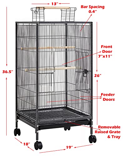 Mcage 36-Inch Deluxe Wrought Iron Bird Cage - Image 2