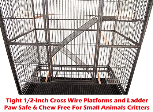 Mcage 54" Large Wrought Iron Chew Proof Cage - Image 5