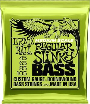 Ernie Ball Medium Scale Regular Slinky Bass Strings, P02856