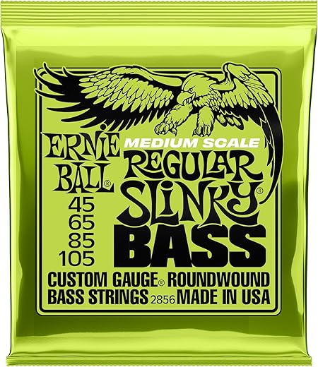 Ernie Ball Medium Scale Regular Slinky Bass Strings, P02856