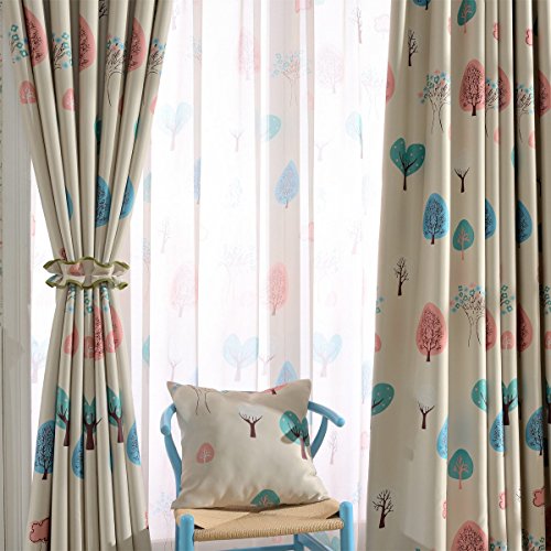 Melodieux Cartoon Trees Blackout Curtain 84" L - Image 5
