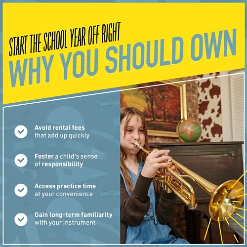 Mendini by Cecilio Bb Trumpet for Beginner or Advanced Student - Image 3