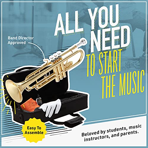 Mendini by Cecilio Bb Trumpet for Beginner or Advanced Student - Image 2