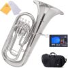 Mendini by Cecilio MEP-N Nickel Plated B Flat Euphonium