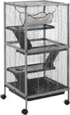 PawHut Metal Small Animal Cage With Hammock