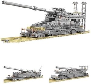 General Jim’s Military Modular Building Blocks Set – WWII Gustav Dora Heavy Cannon