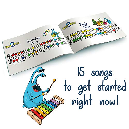 MINIARTIS Xylophone For Kids | 8 Notes Colorful - Image 5