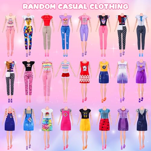 MINIFUN 122 Pcs Doll Clothes And Accessories - Image 3
