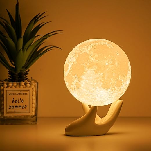 Balkwan Moon Lamp - 3D Dimmable Touch Light