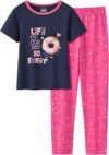CYCHELRY Navy Blue Donut Pajamas for Girls