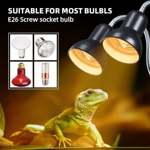 NBIIUYIGE Reptile Heat Lamp Bulbs - UVA/UVB 25W - Image 2