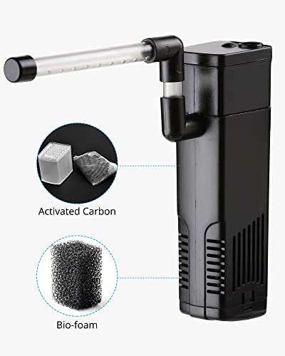 NICREW Aquarium Internal Filter, 40 GPH, 3.5W - Image 4