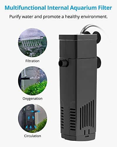 NICREW Aquarium Internal Filter, 40 GPH, 3.5W - Image 2