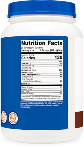 Nutricost Chocolate Whey Protein Concentrate - Image 4