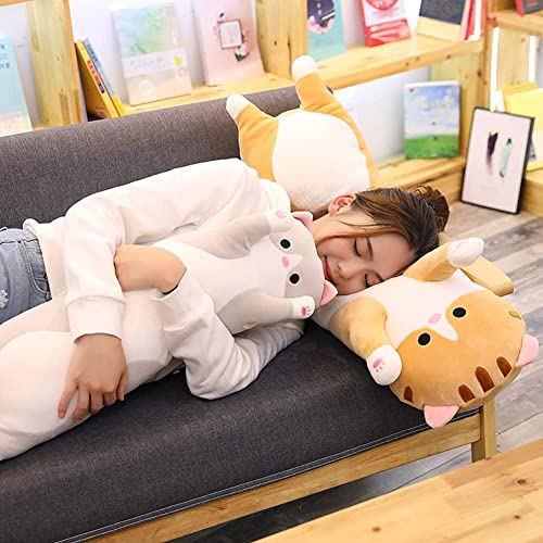 Oeonuas Cute Cat Plush Long Body Pillow, 19 Inches - Image 5