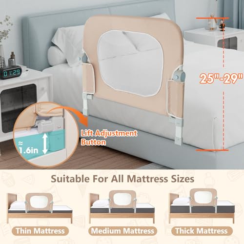 omzer Bed Guard Rail - 32" Foldable - Image 3