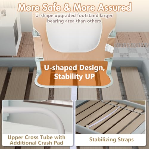 omzer Bed Guard Rail - 32" Foldable - Image 4