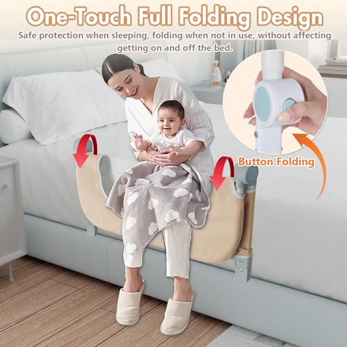 omzer Bed Guard Rail - 32" Foldable - Image 2
