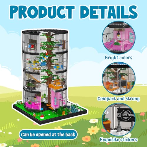 OurRemenberance Tree House Building Block Model, 3466 PCS - Image 4