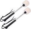Jiayouy Pair Of Bass Drum Mallets Sticks