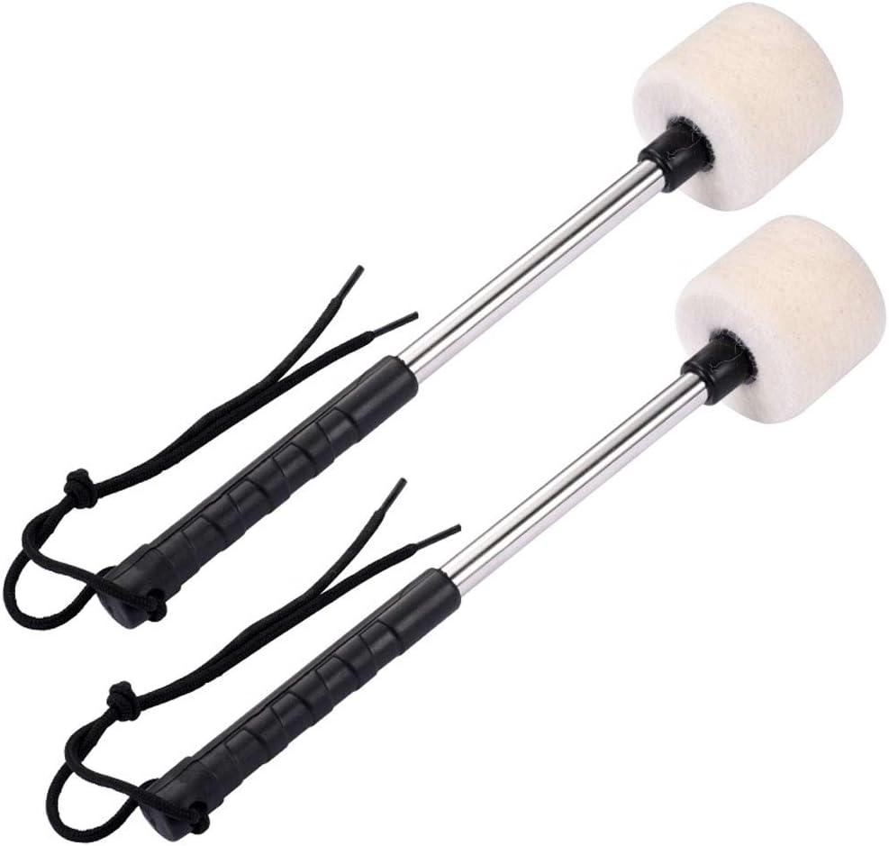Jiayouy Pair Of Bass Drum Mallets Sticks