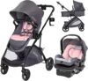 Baby Trend Passport Switch Modular Travel System, Dash Pink