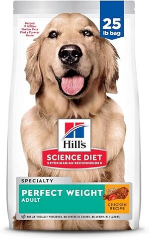 Hill's Science Diet Perfect Weight Adult Dog Food, 25 lb