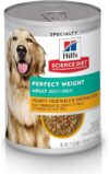 Hill’s Science Diet Perfect Weight Wet Dog Food, 12.5 oz Can, Case of 12