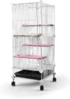 KINGBO Pet Hutch Cages, 14x14x28 In