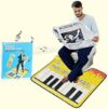 Generic Piano Keyboard Toilet Floor Mat, OneSize