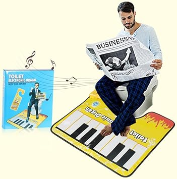 Generic Piano Keyboard Toilet Floor Mat, OneSize