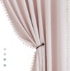 Treatmentex Pink Half-Blackout Curtains 45″ for Nursery