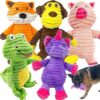 Jalousie Plush Toys Assortment Value Bundle Mutt Squeak Toy