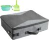 HiCaptain Portable Collapsible Cat Litter Box (M, Black/Gray)