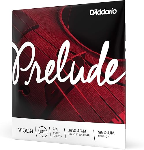 D'Addario Prelude Violin String Set, J810 4/4M