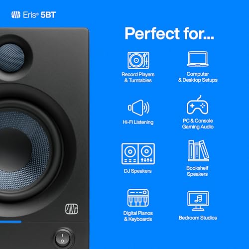 PreSonus Eris 5BT Bluetooth Studio Monitors, Pair - Image 3