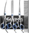 GLADOG Professional 5 in 1 Dog Grooming Scissors Set