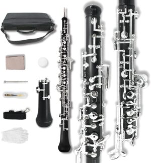 yinfente Professional C Key Ebonite/Rosewood Oboe Case