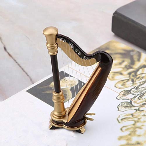 PUNK Hand-Made Wooden Mini Harp Ornament - Image 3
