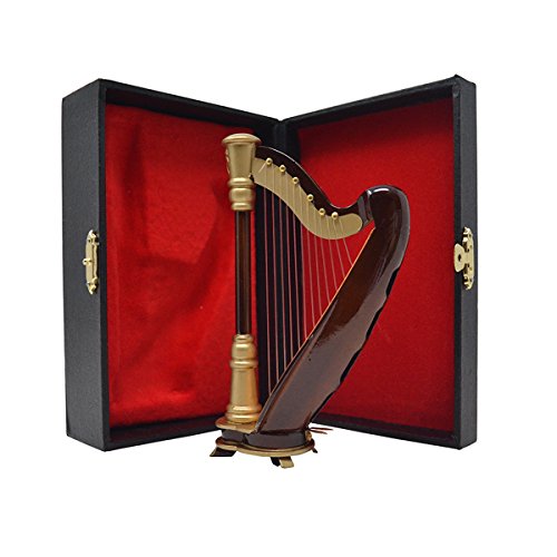 PUNK Hand-Made Wooden Mini Harp Ornament - Image 5