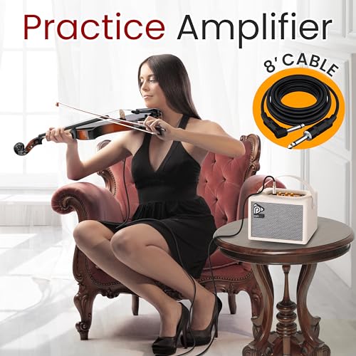 Pyle Silent Electric Violin with Amplifier Kit - Image 2