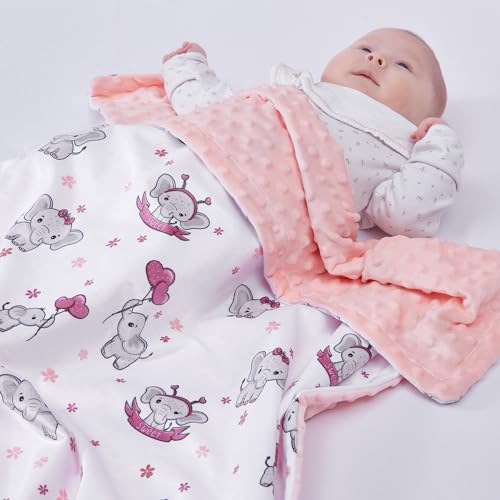 QSTEHEML Super Soft Baby Blanket Elephant 30*40inch - Image 3