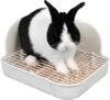 RUBYHOME Rabbit Litter Box Toilet, Plastic Square