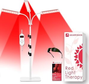 Akarishin Red Light Therapy Lamp 27W 3-Head