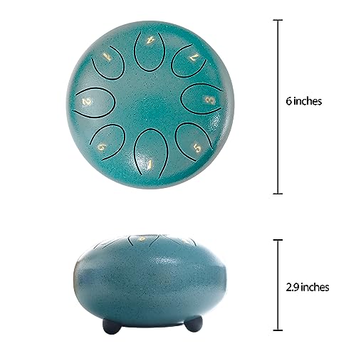 REGIS Steel Tongue Drum 8 Notes 6 Inches - Image 4