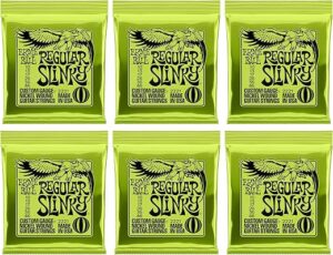 Ernie Ball Regular Slinky Nickel Wound Guitar Strings 10-46