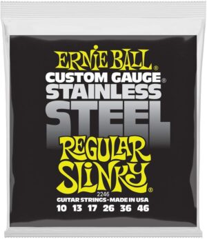 Ernie Ball Regular Slinky Stainless Steel Guitar Strings (P02246)